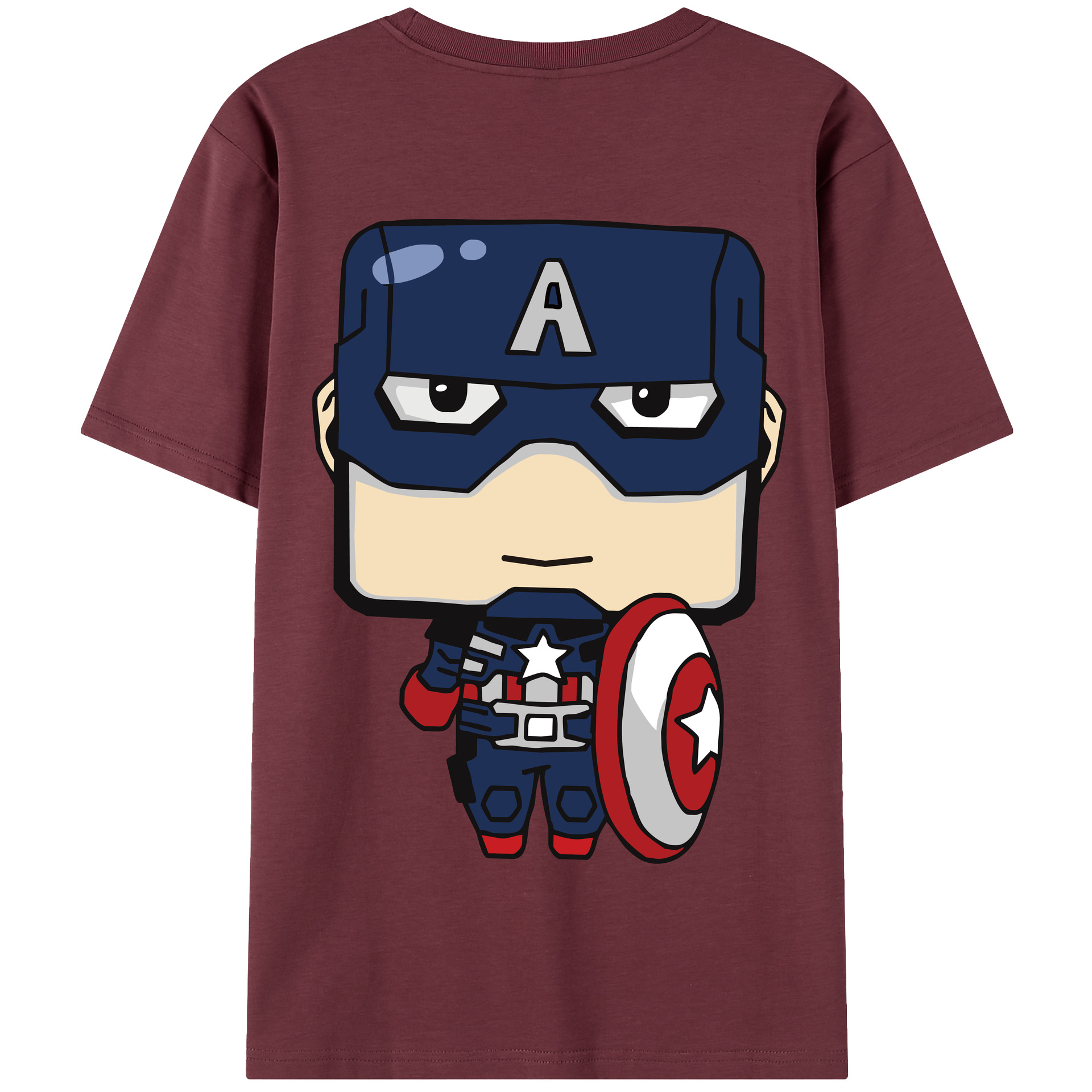 （画像用） アベンジャーズ The Avengers 綿100％半袖Tシャツ（背面プリント）